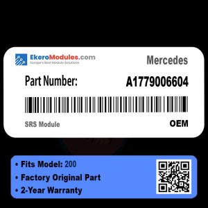 A1779006604 SRS Module | Mercedes 200 | Genuine OEM Part