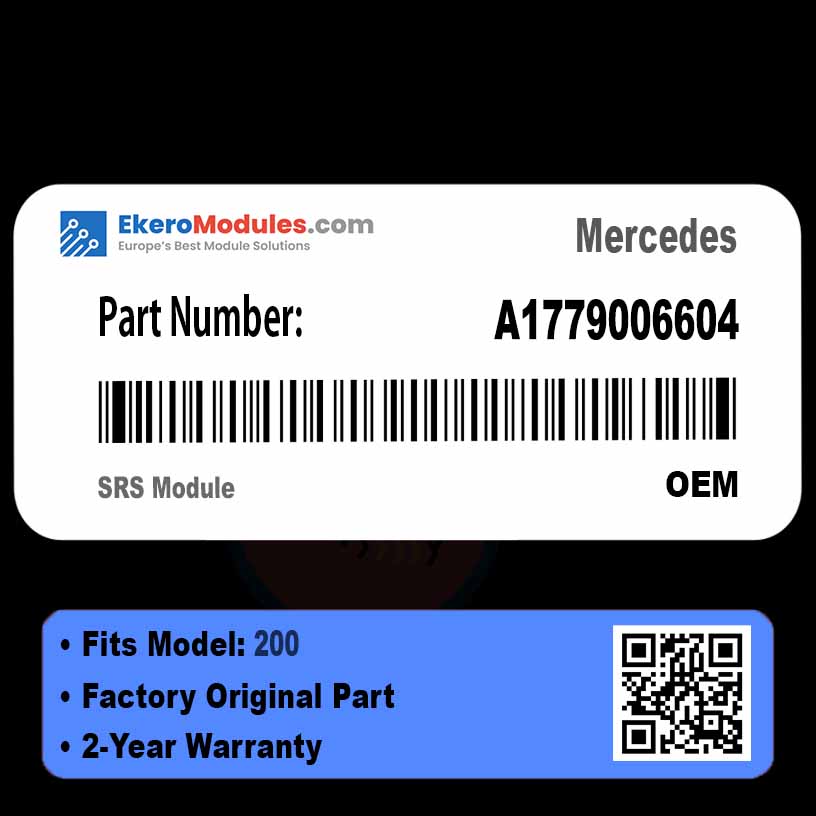 A1779006604 SRS Module | Mercedes 200 | Genuine OEM Part
