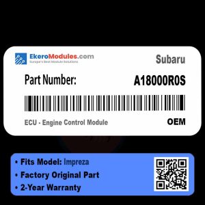 A18000R0S ECU - Engine Control Module | Subaru Impreza | Genuine OEM Part