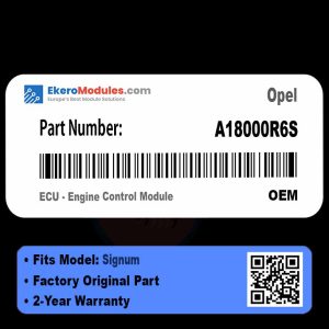 A18000R6S ECU - Engine Control Module | Opel Signum | Genuine OEM Part