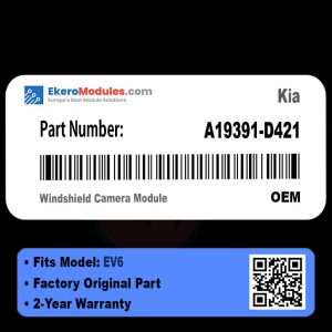 A19391-D421 Windshield Camera Module | Kia EV6 | Genuine OEM Part