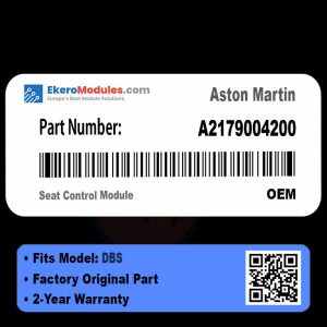 A2179004200 Seat Control Module | Aston Martin DBS | Genuine OEM Part