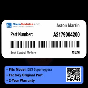 A2179004200 Seat Control Module | Aston Martin DBS Superleggera | Genuine OEM Part