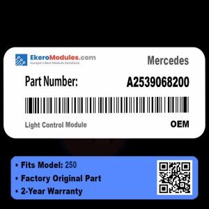 A2539068200 Light Control Module | Mercedes 250 | Genuine OEM Part