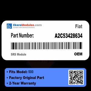A2C53428634 SRS Module | Fiat 500 | Genuine OEM Part