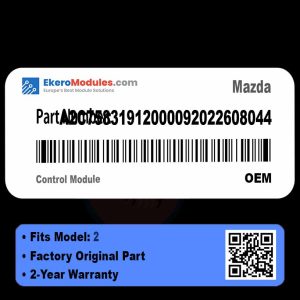 A2C75831912000092022608044 Control Module | Mazda 2 | Genuine OEM Part