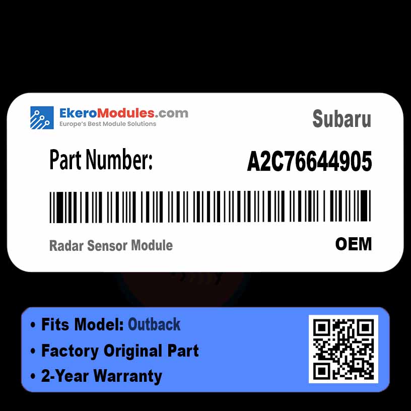 A2C76644905 Radar Sensor Module | Subaru Outback | Genuine OEM Part