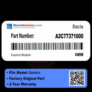 A2C77371000 Control Module | Dacia Sandero | Genuine OEM Part