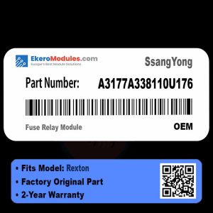 A3177A338110U176 Fuse Relay Module | SsangYong Rexton | Genuine OEM Part