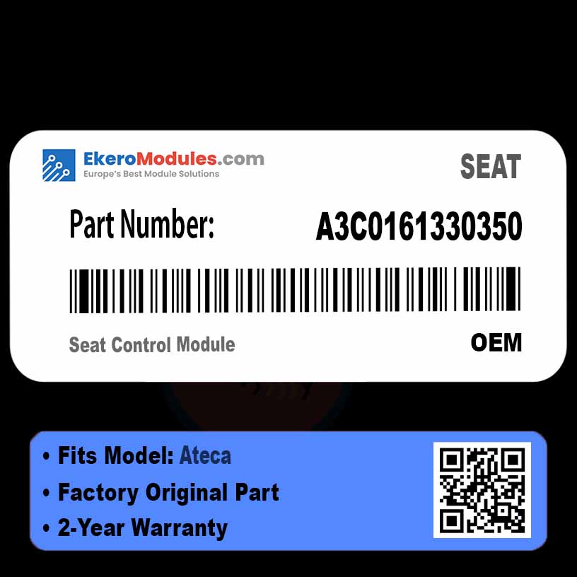 A3C0161330350 Seat Control Module | SEAT Ateca | Genuine OEM Part