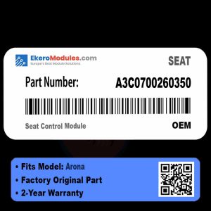 A3C0700260350 Seat Control Module | SEAT Arona | Genuine OEM Part