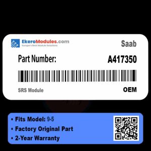 A417350 SRS Module | Saab 9-5 | Genuine OEM Part