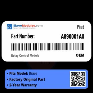 A890001A0 Relay Control Module | Fiat Bravo | Genuine OEM Part
