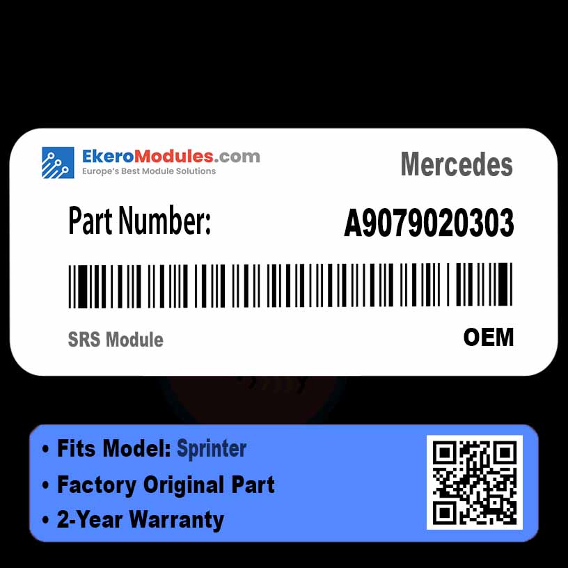 A9079020303 SRS Module | Mercedes Sprinter | Genuine OEM Part