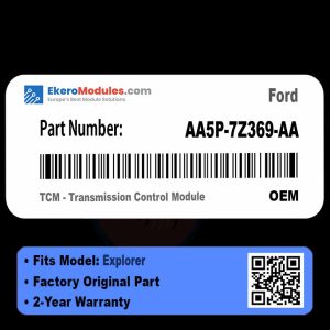 AA5P-7Z369-AA TCM - Transmission Control Module | Ford Explorer | Genuine OEM Part