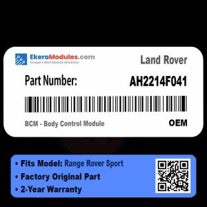 AH2214F041 BCM - Body Control Module | Land Rover Range Rover Sport | Genuine OEM Part