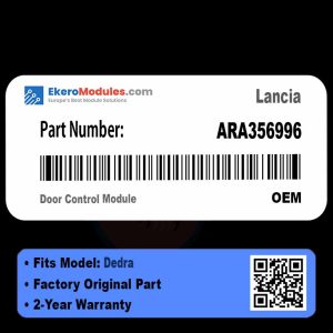 ARA356996 Door Control Module | Lancia Dedra | Genuine OEM Part