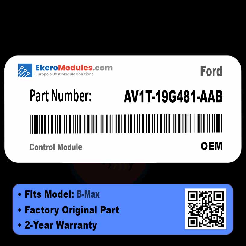 AV1T-19G481-AAB Control Module | Ford B-Max | Genuine OEM Part