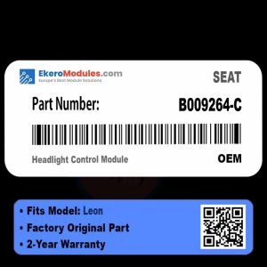 B009264-C Headlight Control Module | SEAT Leon | Genuine OEM Part