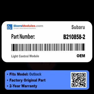B210858-2 Light Control Module | Subaru Outback | Genuine OEM Part