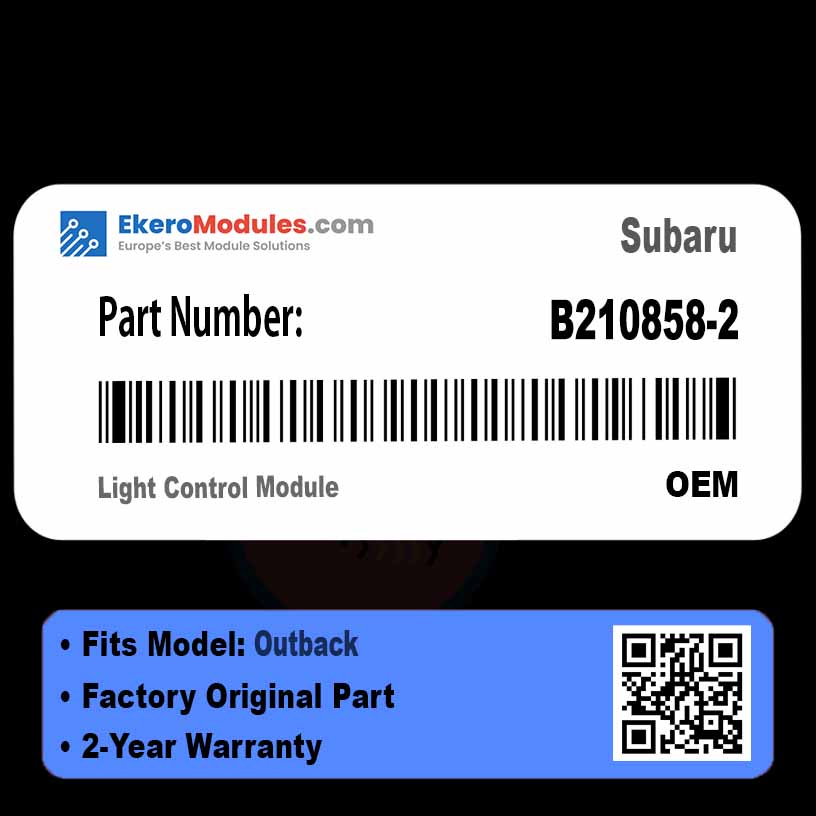 B210858-2 Light Control Module | Subaru Outback | Genuine OEM Part