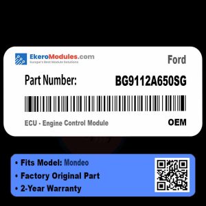 BG9112A650SG ECU - Engine Control Module | Ford Mondeo | Genuine OEM Part
