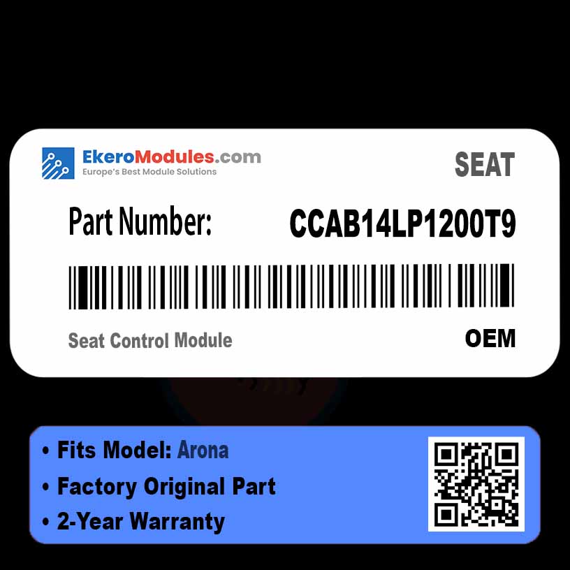 CCAB14LP1200T9 Seat Control Module | SEAT Arona | Genuine OEM Part