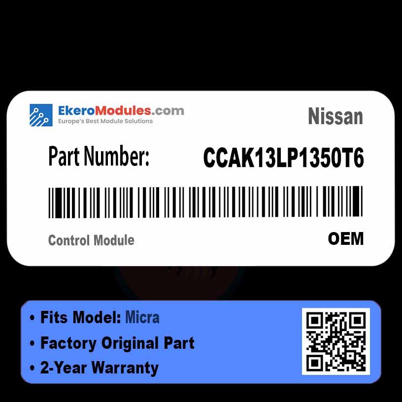 CCAK13LP1350T6 Control Module | Nissan Micra | Genuine OEM Part