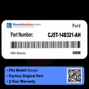 CJ5T-14B321-AH SRS Module | Ford Escape | Genuine OEM Part