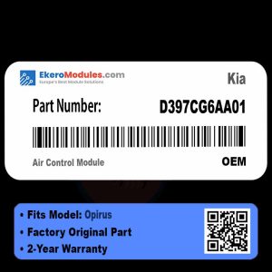 D397CG6AA01 Air Control Module | Kia Opirus | Genuine OEM Part