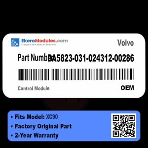 DA5823-031-024312-00286 Control Module | Volvo XC90 | Genuine OEM Part