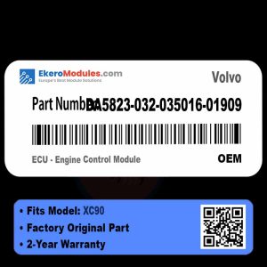 DA5823-032-035016-01909 ECU - Engine Control Module | Volvo XC90 | Genuine OEM Part