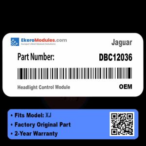 DBC12036 Headlight Control Module | Jaguar XJ | Genuine OEM Part