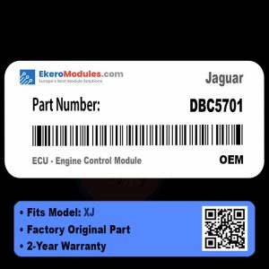 DBC5701 ECU - Engine Control Module | Jaguar XJ | Genuine OEM Part