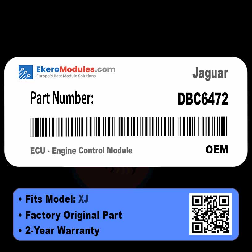 DBC6472 ECU - Engine Control Module | Jaguar XJ | Genuine OEM Part