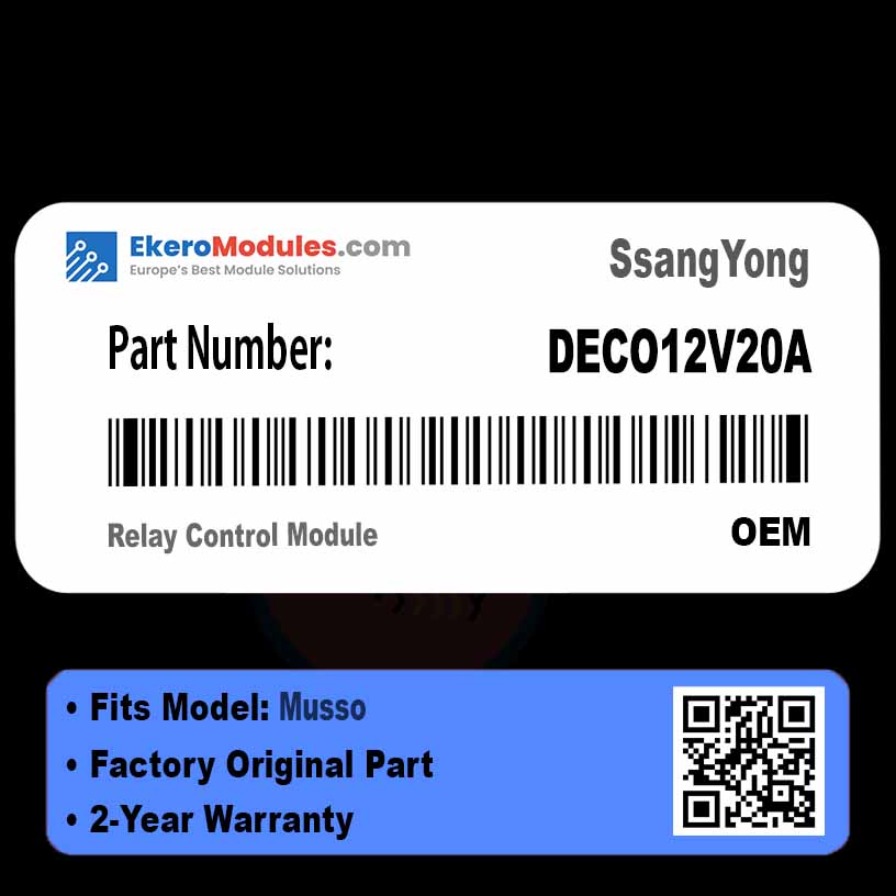 DECO12V20A Relay Control Module | SsangYong Musso | Genuine OEM Part