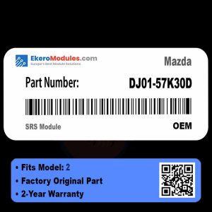 DJ01-57K30D SRS Module | Mazda 2 | Genuine OEM Part