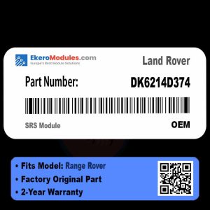 DK6214D374 SRS Module | Land Rover Range Rover | Genuine OEM Part