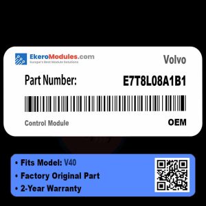 E7T8L08A1B1 Control Module | Volvo V40 | Genuine OEM Part