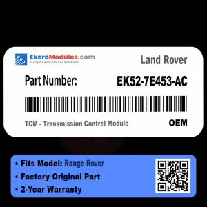 EK52-7E453-AC TCM - Transmission Control Module | Land Rover Range Rover | Genuine OEM Part