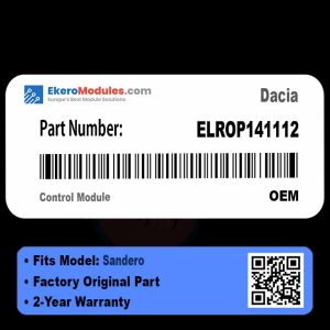 ELROP141112 Control Module | Dacia Sandero | Genuine OEM Part
