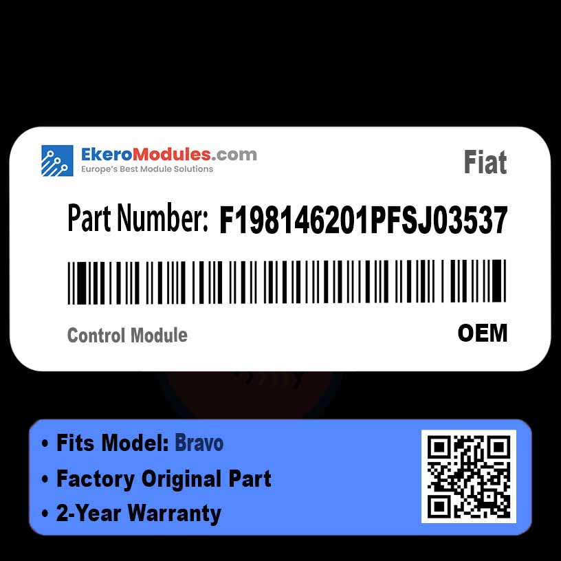 F198146201PFSJ03537 Control Module | Fiat Bravo | Genuine OEM Part