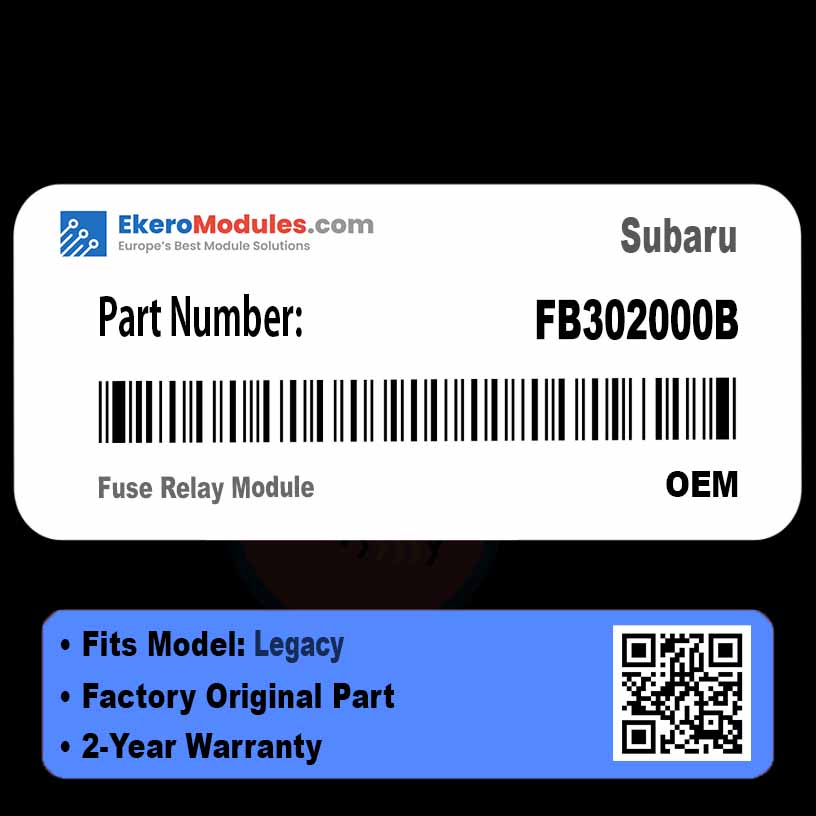 FB302000B Fuse Relay Module | Subaru Legacy | Genuine OEM Part