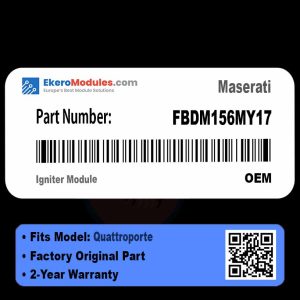 FBDM156MY17 Igniter Module | Maserati Quattroporte | Genuine OEM Part
