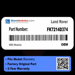 FK7214D374 SRS Module | Land Rover Discovery | Genuine OEM Part