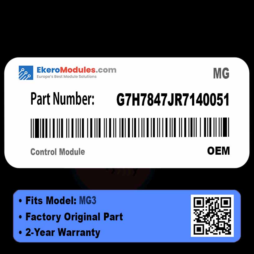 G7H7847JR7140051 Control Module | MG MG3 | Genuine OEM Part