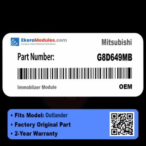 G8D649MB Immoblizer Module | Mitsubishi Outlander | Genuine OEM Part