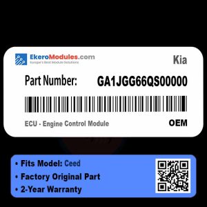 GA1JGG66QS00000 ECU - Engine Control Module | Kia Ceed | Genuine OEM Part
