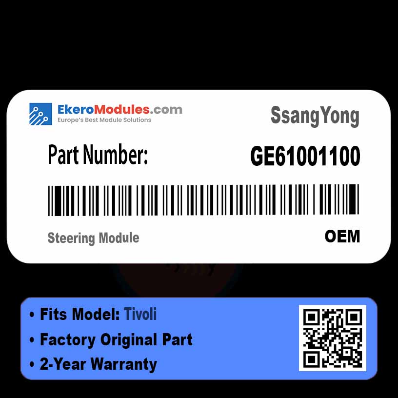 GE61001100 Steering Module | SsangYong Tivoli | Genuine OEM Part