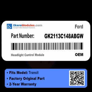 GK2113C148ABGW Headlight Control Module | Ford Transit | Genuine OEM Part